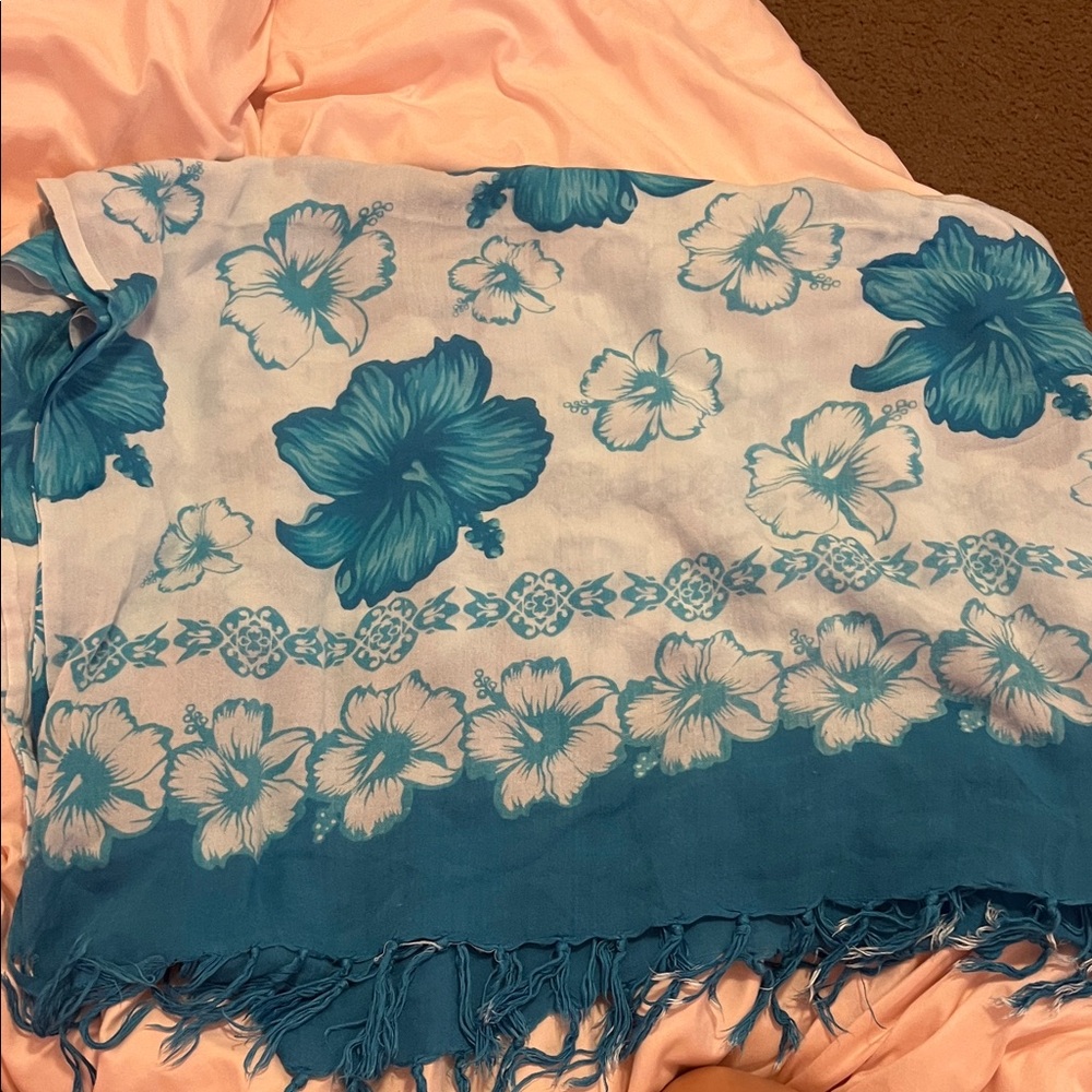 Floral Blue Sarong